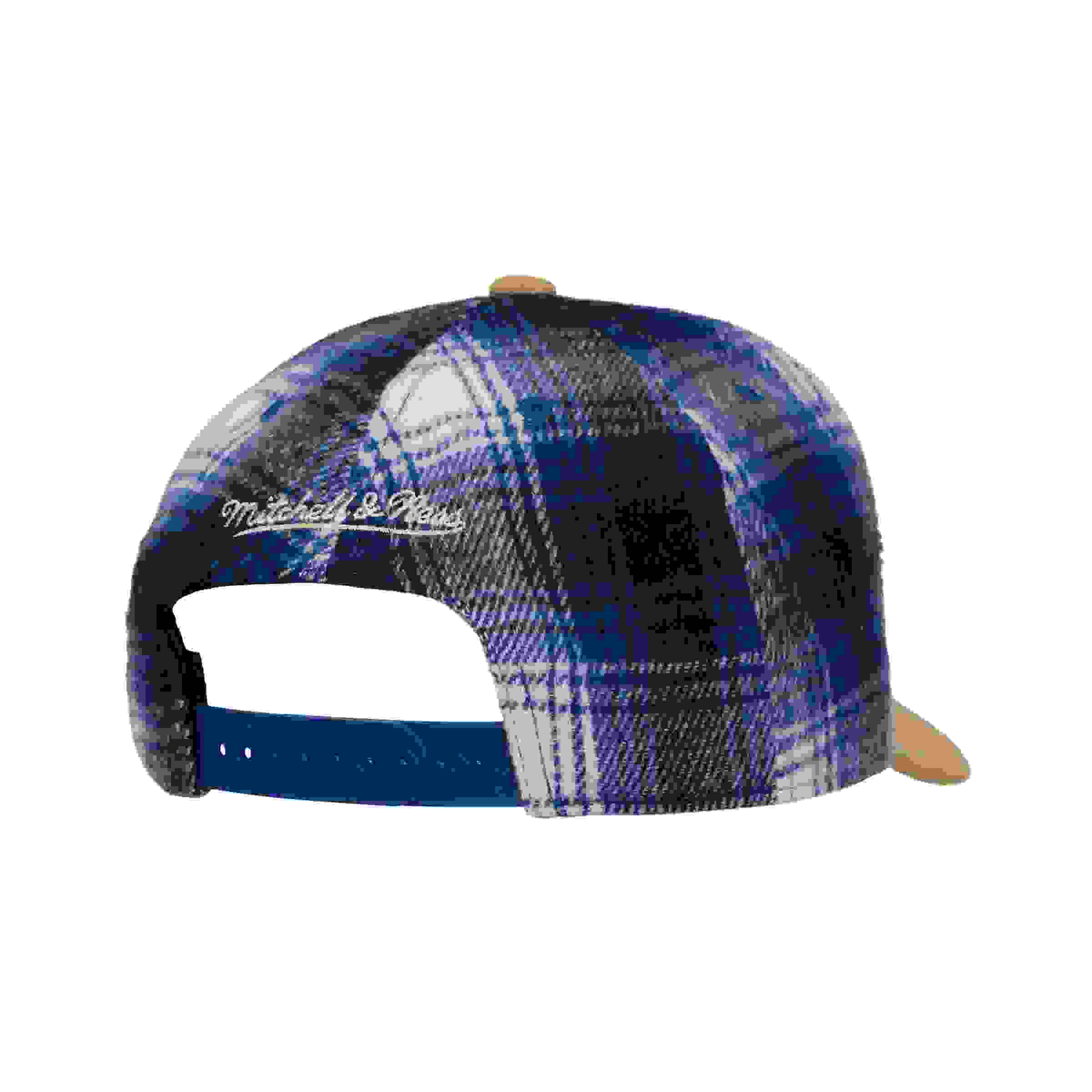 Mitchell & Ness Texas Rangers Plaid Blue Snapback Hat